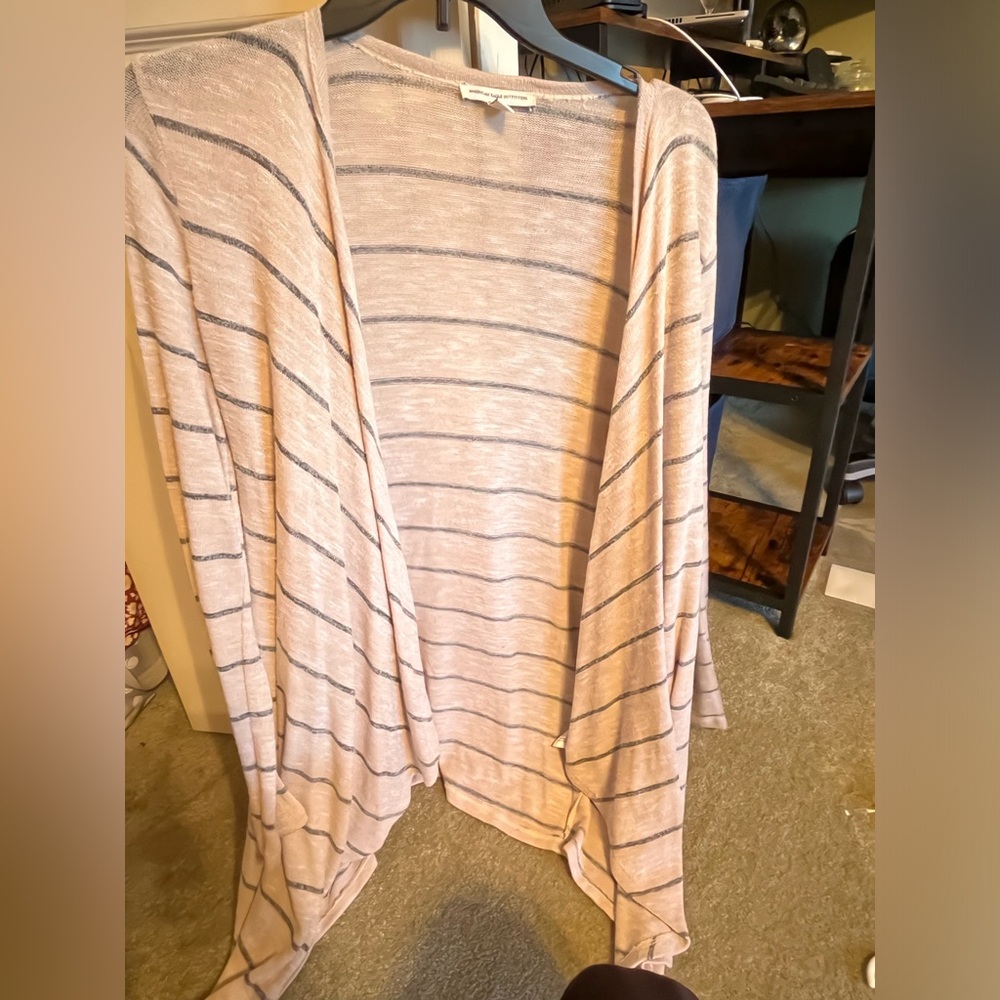 American Eagle lightweight striped cardigan Size S never worn